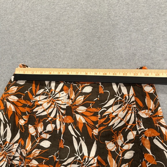 Ecologie 100% linen Floral A-line skirt - Picture 4 of 9